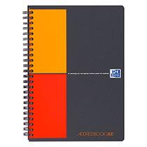 RÉPERTOIRE SPIRALE OXFORD ADRESS BOOK 17 X 22 CM PRÉIMPRIMÉ 144 PAGES