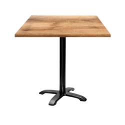 Restootab - Table 70x70cm - modèle Bazila tanin clair - marron fonte 3760371512089_0
