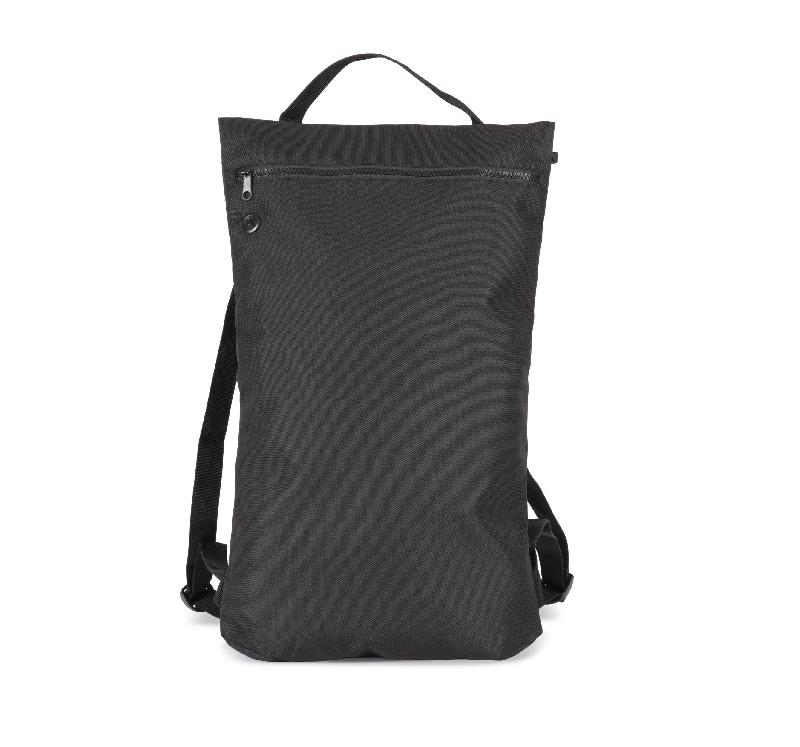 Sac à dos plat recyclé style urbain - 100% polyester 600DPU - Réf: KI0183 - Kimood_0