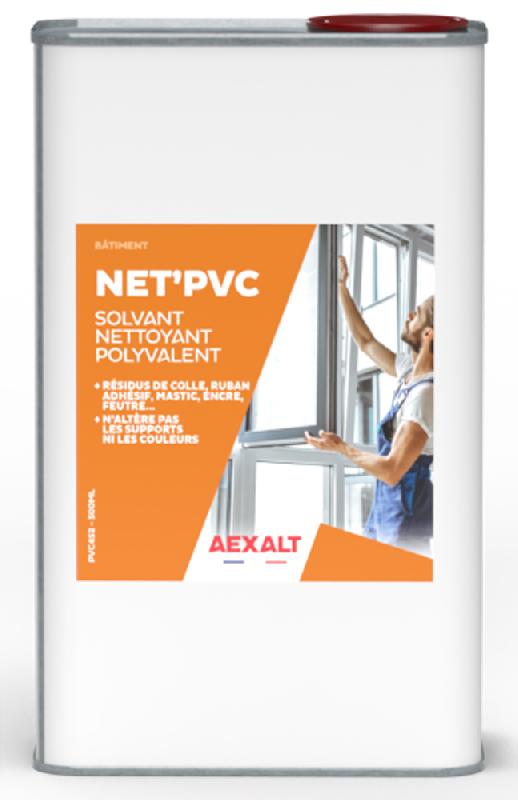 Solvant nettoyant polyvalent net'pvc flacon de 500ml - AEXALT - pvc452 - 670048_0