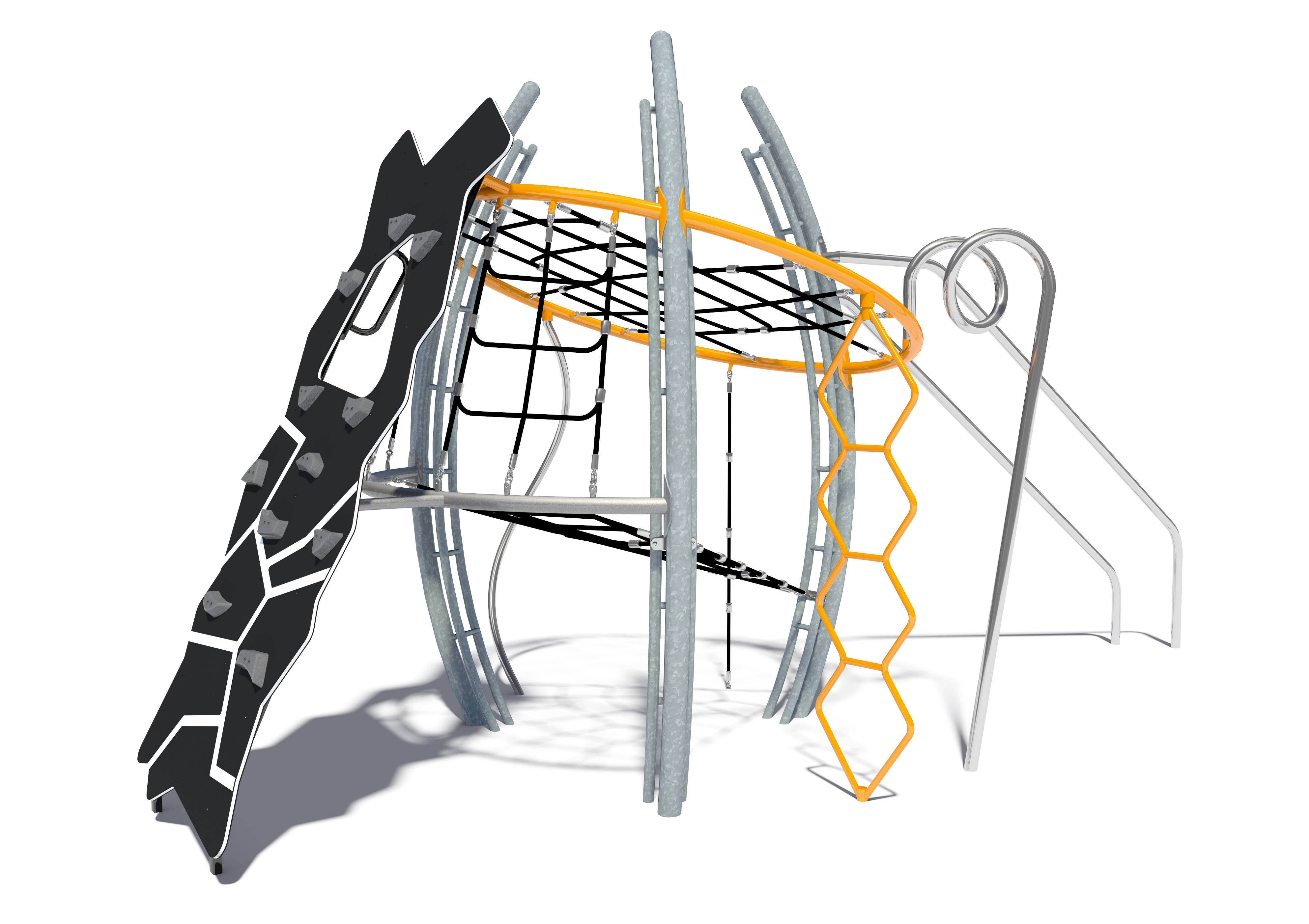 Structure multi-jeux 7 à 16 ans - Nexus Core - 8019676 - Hags avec rampe et sols fluents_0