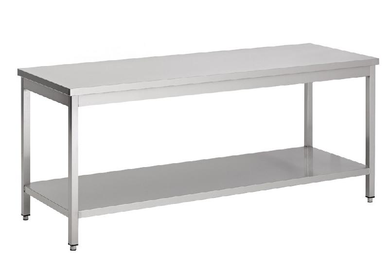 Table inox pro 600 avec étagère longueur 700 - 7812.0040_0