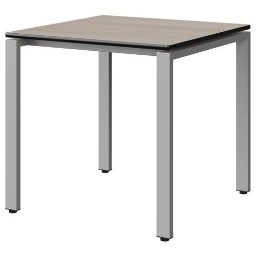 TABLE MALIBU 80X80 T6 SOUDÉ ST ANTIB ACAC/NOIR GRIS 9006 - MANUTAN EXPERT