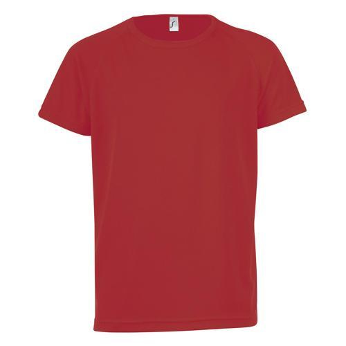 TEE-SHIRT PERSONNALISABLE TECHNIC PES ENFANT ROUGE