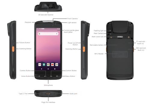 Terminal PDA durci 5 pouces StrongPad - Android 11 - Lecteur code-barres - 10h d'autonomie_1