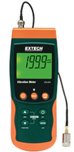 VIBROMÈTRE, 0.5-199.9M/S2, 0.5-199.9 M/S, 10HZ À 1KHZ, ENREGISTREMENT SUR CARTE SD