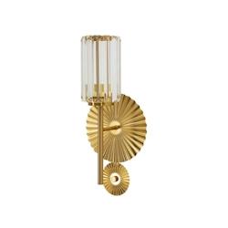 Applique murale en métal et verre Tirana 20 x 17 x 47 cm Mauro Ferretti - jaune 8024609382673_0