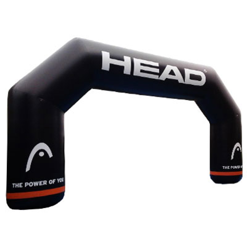 Arche gonflable ventilée publicitaire personnalisable - Forme polygolane - Taille standard intérieure 5,4x2,7xØ1,3m_0