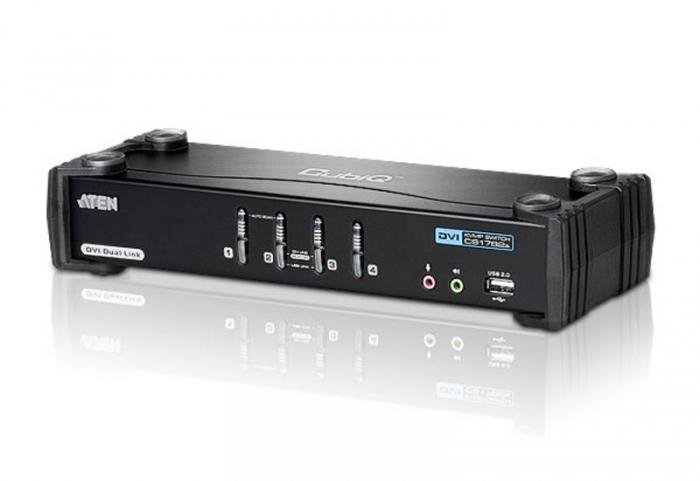 ATEN CS1784A - Commutateur KVM 4 ports DVI/USB avec audio et hub USB 2.0_0