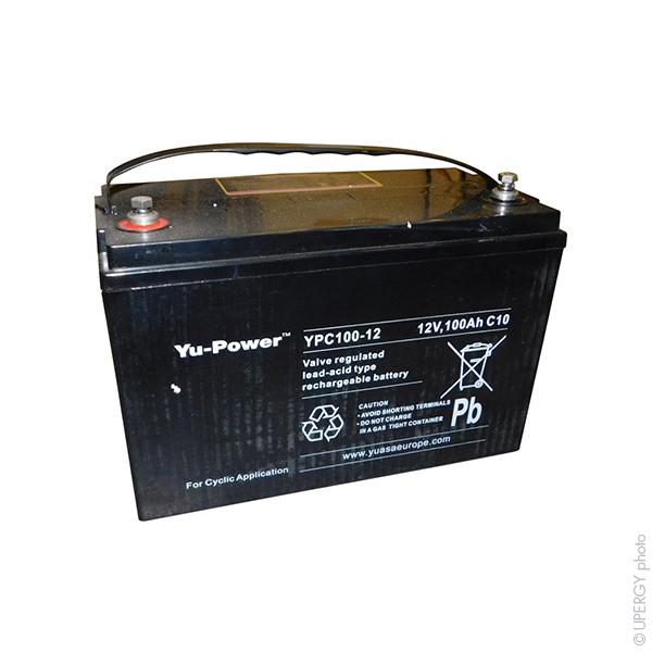 BATTERIE PLOMB AGM YUCEL YPC100-12 12V 100AH M8-F_0