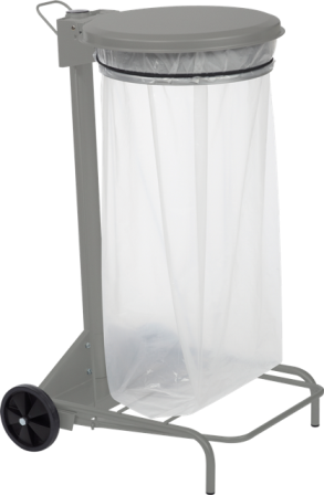 Support sac mobile à pédale Collecroule - 110 Litres - Capacité et Facilité d'utilisation_0