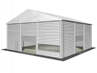 Entrepôt modulaire de stockage / structure en aluminium / toiture en pvc / système d'éclairage / système d'aération / système de chauffage_0