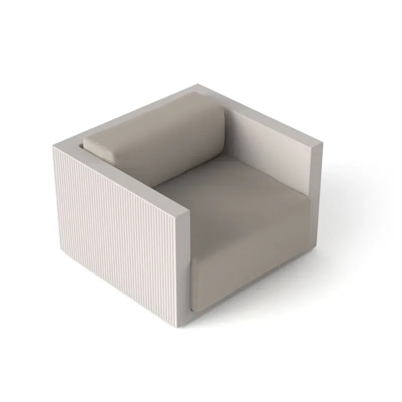 Fauteuil in&out Gatsby de VONDOM - design Art Déco - structure recyclable et coussins confortables_0