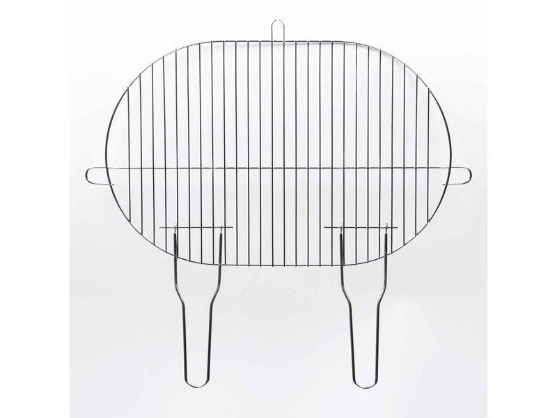 Grille simple en acier - 51x33 cm avec manche en bois - Garantie 2 ans_0