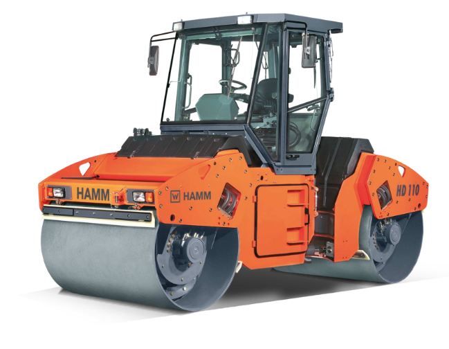 Hd 110 rouleau compresseur tandem - hamm - poids 10530 kg_0