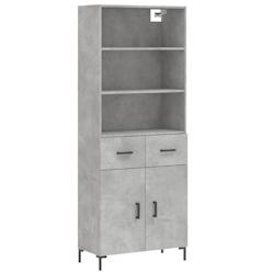 Helloshop26 - Buffet bahut commode armoire meuble de rangement organisateur cuisine salle de séjour salon haut 69,5 x 34 x 180 cm 02_0034672 - 300021_0