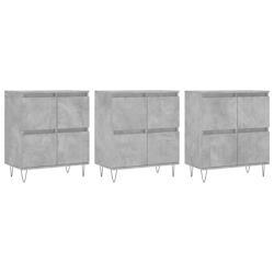 Helloshop26 - Buffet bahut commode armoire meuble de rangement organisateur cuisine salle de séjour salons 3 pcs bois d'ingénierie 02_0037135 - 3000_0