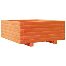 Helloshop26 - Jardinière bac lit surélevé plantes fleurs terrasse jardin cire 60 x 60 x 26,5 cm bois de pin massif marron 02_0038470 - 3000217684267_0