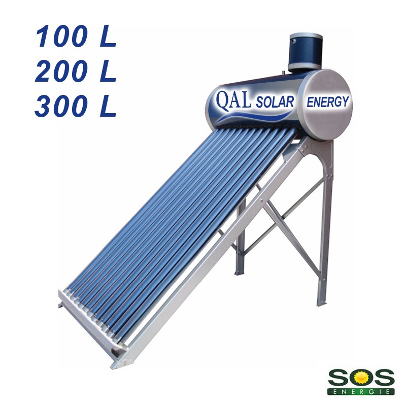 Kit chauffe-eau solaire 100 L, en inox ou aluminium avec réservoir de stockage_0
