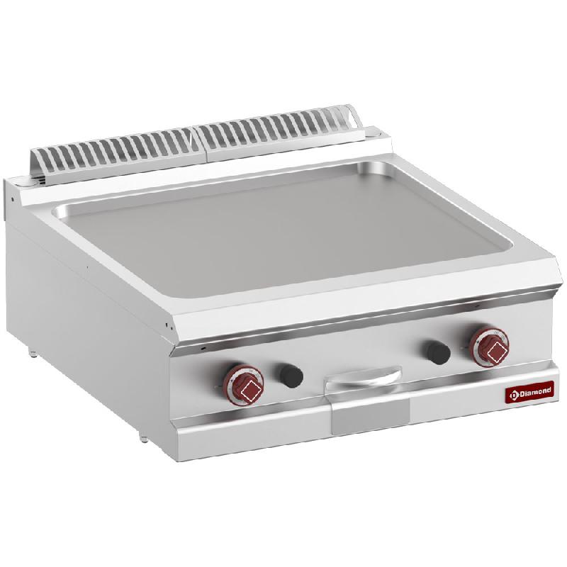 Plaque de cuisson de table à gaz snacking - plaque lisse - 630x540 mm - modèle G7/PL7T-N_0