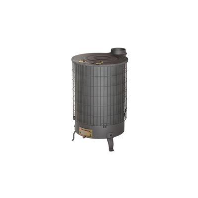 POÊLE À BOIS TURBO 14,4KW SORTIE VERTICALE NOIR - THECA - 6500073_0