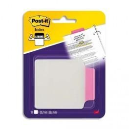 POST-IT BLISTER DE 10 INDEX HUBLOTS STRONG LARGE COLORIS ROSE.