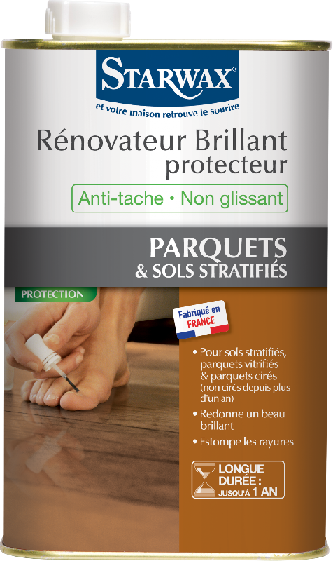 Rénovateur brillant parquet et stratifié STARWAX 1 l_0