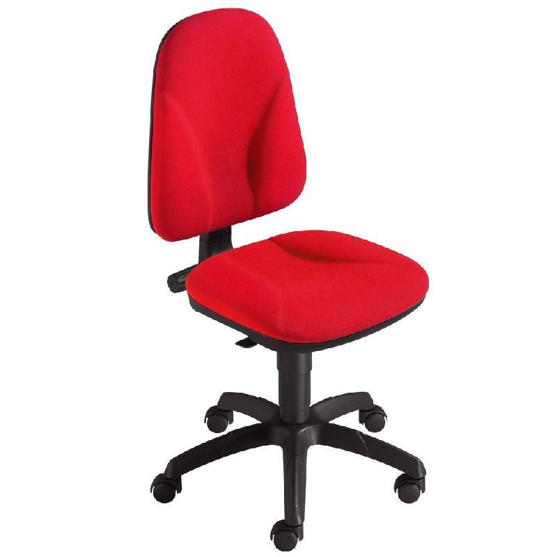 SEPOINT SIÈGE DE BUREAU TEAM - EN TISSU - HAUTEUR DOSSIER 50 CM - COULEUR ROUGE