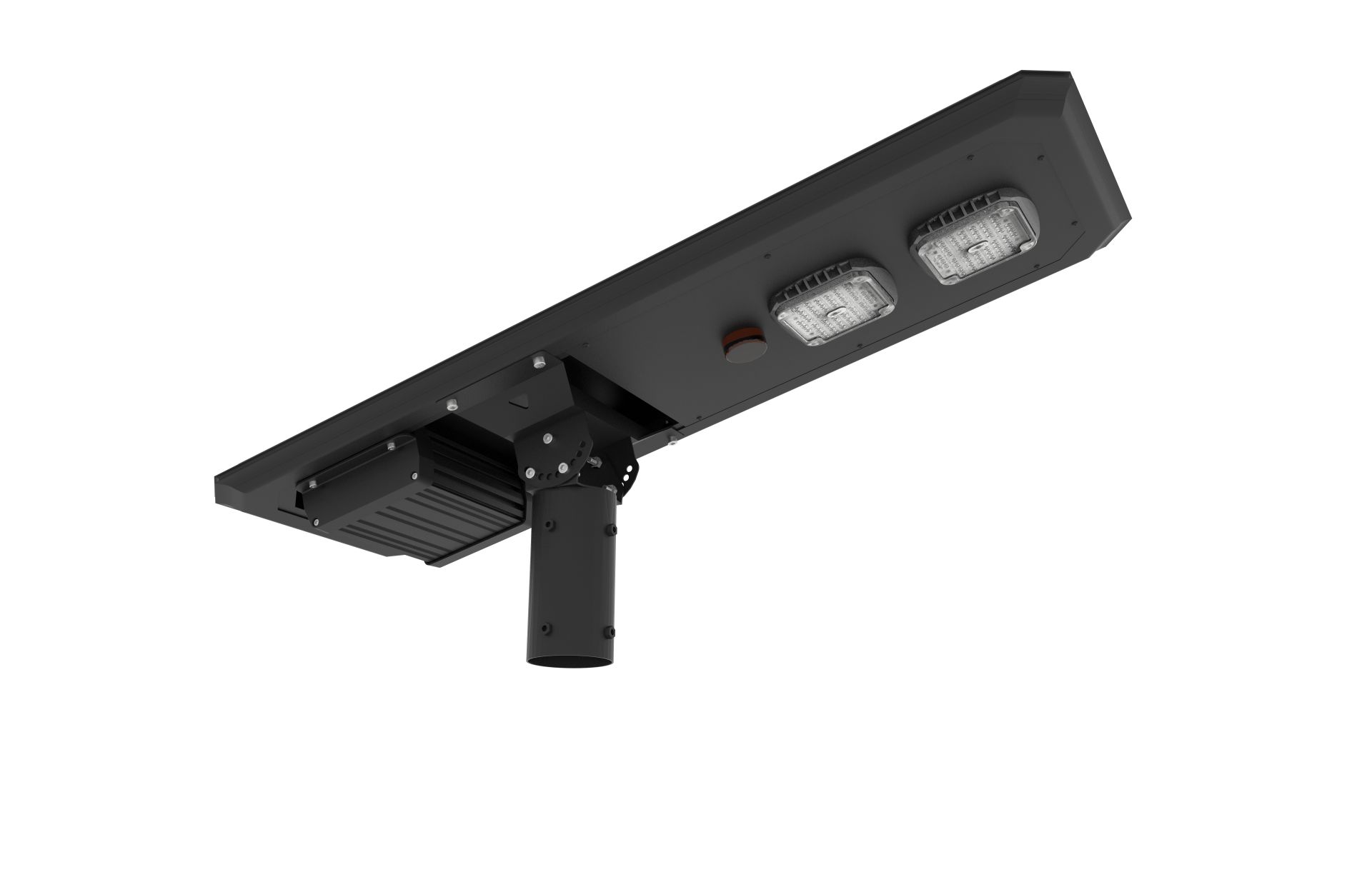 Lampadaire solaire avec un détecteur de présence parfait pour les zones fonctionnelles : parking, lotissement, voie verte,... - 40W/7840 lumens - AOSPRO 6K - SOLUX_0