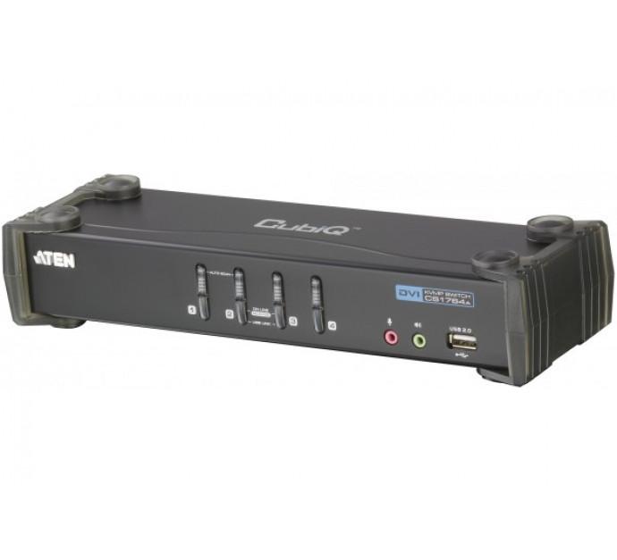 Aten cs1764a kvm dvi / usb + audio - 4 ports avec cables 261764_0