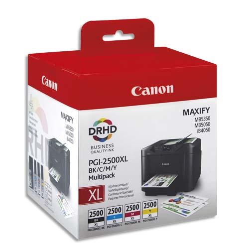 Canon multipack 4 couleurs jet d'encre pgi2500xl 9254b004_0