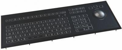 Clavier trackball encastrable marine IEC-60945 IP67 USB QWERTY - Référence: KSMX106B0001-W-MC1_0