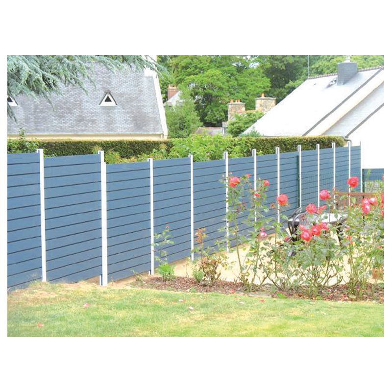 Clôture en aluminium - Menui Prix - 13 lisses horizontales - Référence clo-p-13l - Thermolaquage Qualicoat Qualimarine_0