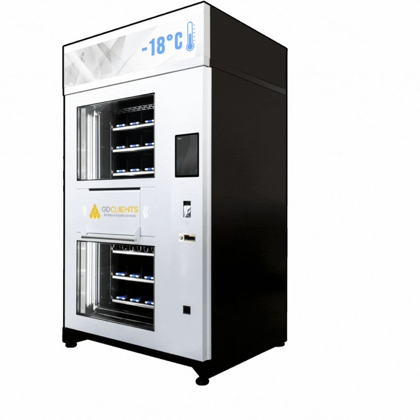 Distributeur automatique de glace et yaourt avec système de refroidissement jusqu'à -18°C - ESKIMO_0