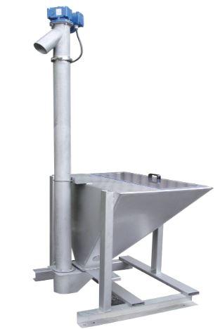 Mélangeur autolift - Trémie de 200L, vis d'Archimède (100 à 200 kg/h), armoire de commande_0