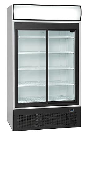 Réfrigérateur vitré 2 portes 875 litres porte aluminium noir - FSC1950S_0