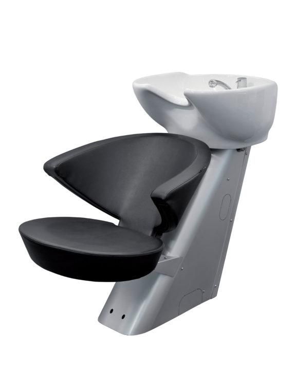 Satin Charme - Bac de lavage avec structure en aluminium anodisé et lavabo basculant blanc - A4D14_0