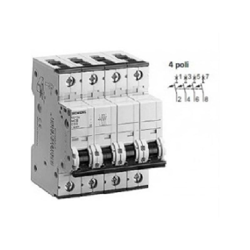 SWITCH 4P 32A 10KA CURVE C 5SY44327 SIEMENS Comparer