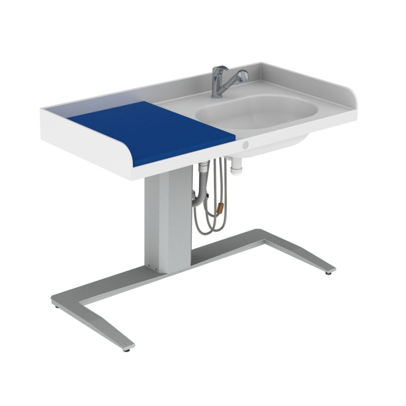 Table à langer pour handicapé - Granberg Care - réglable en hauteur avec baignoire à droite, mitigeur inclus - Modèle 343_0