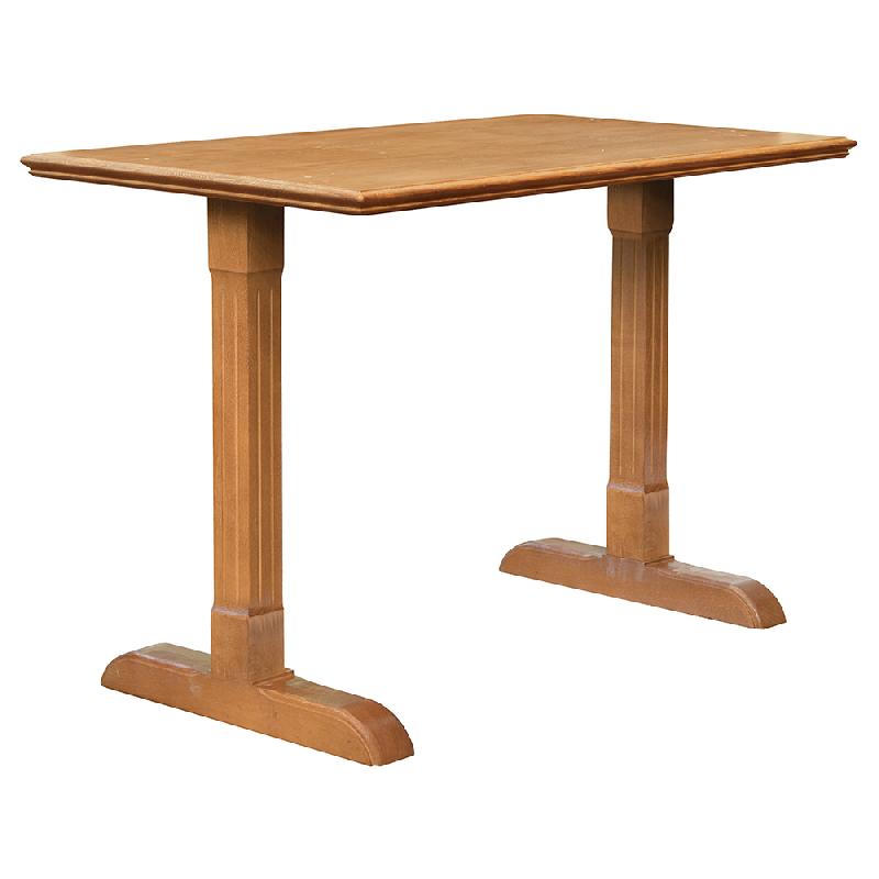 Table de restaurant - Piétement 8749/2 - Plateau de 60x55 à 120x60 - Option sabots longueur 70_0