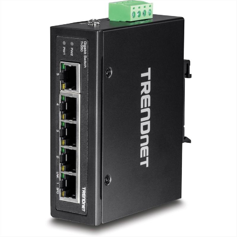 TRENDnet TI-G50 Switch Rail DIN Gigabit industriel renforcé à 5 ports_0