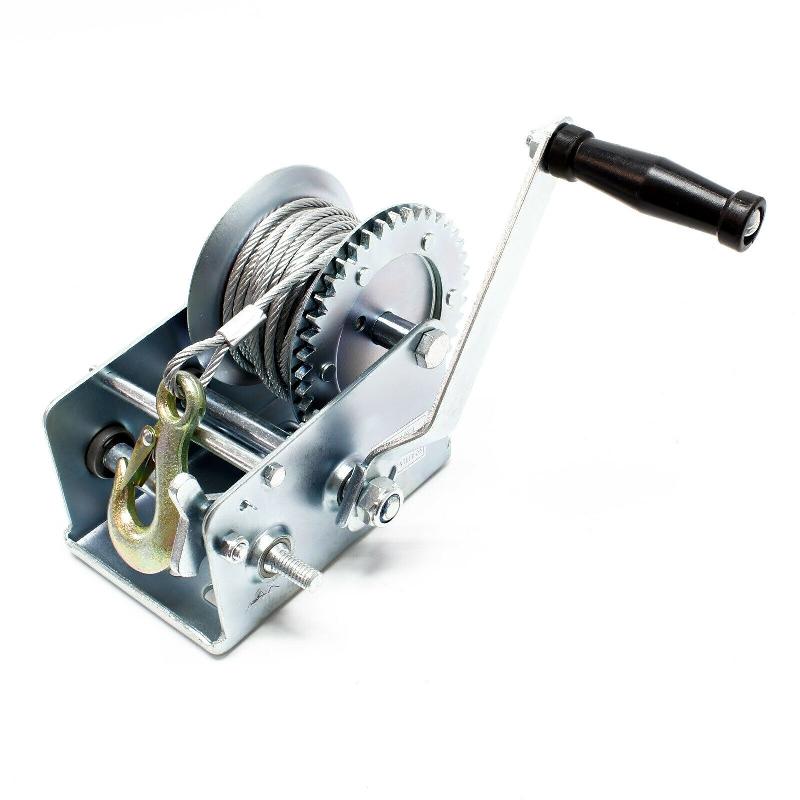 TREUIL GALVANISÉ À CÂBLE MANUEL RAPPORT TRANSMISSION 4:1/8:1 HALAGE 1100 KG 8 M PALAN 16_0000519_0