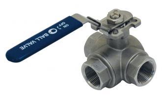Vanne 3 voies en inox t ou l - 40/49 - 301109_0