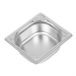 Vogue Récipient GN 1/6 résistant en acier inoxydable 65mm - inox DW449_0