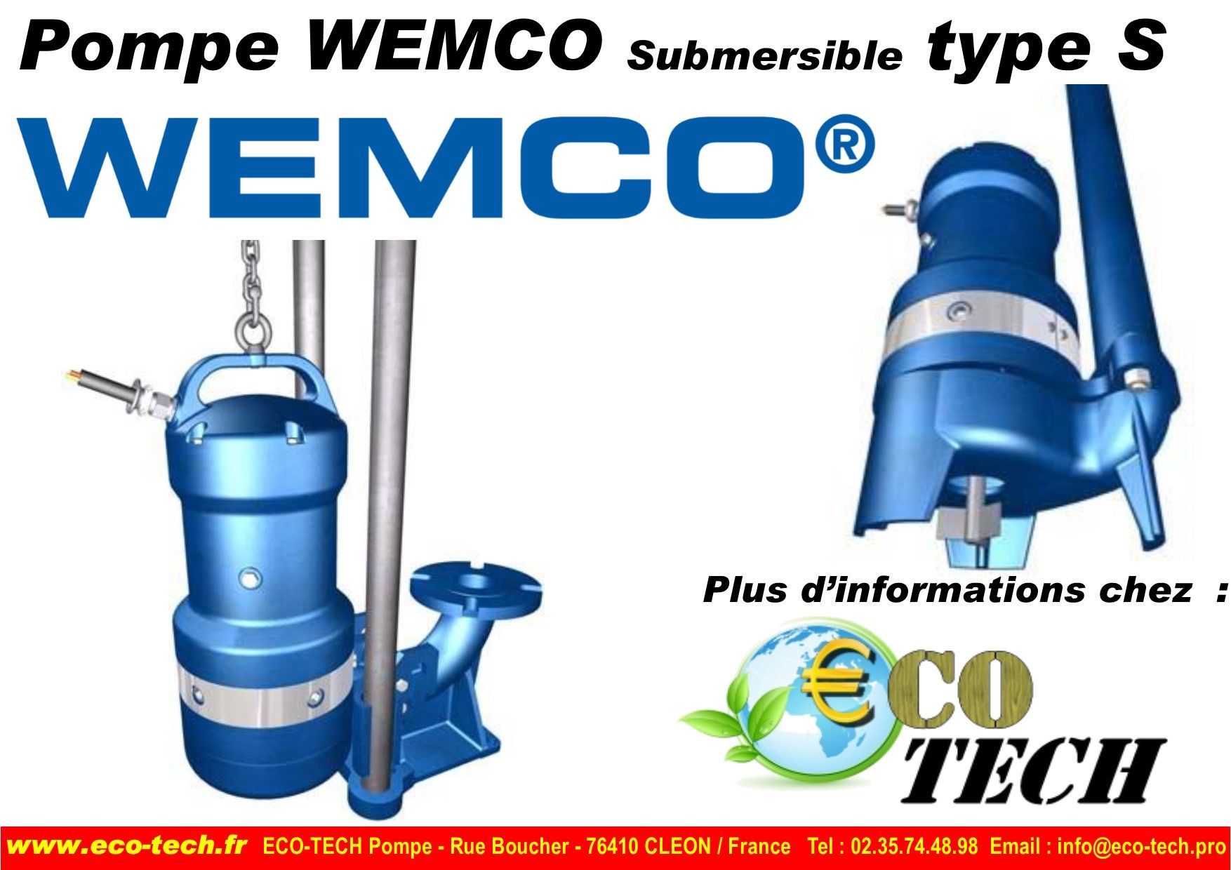 Wemco submersibles  type s  - pompe centrifuge et pièces de rechange garniture_0