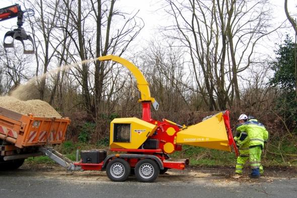 Broyeur de végétaux Xylochip 175 MTAR - broyage jusqu'à 175mm - motorisation Lombardini 51cv_0