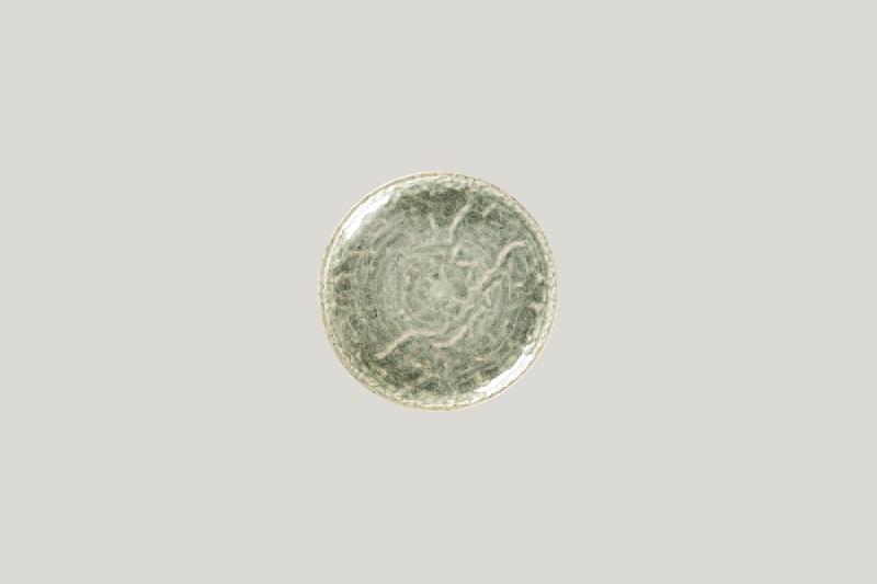 ASSIETTE PLATE COUPE ROND SAGE PORCELAINE Ø 15 CM KRUSH RAK