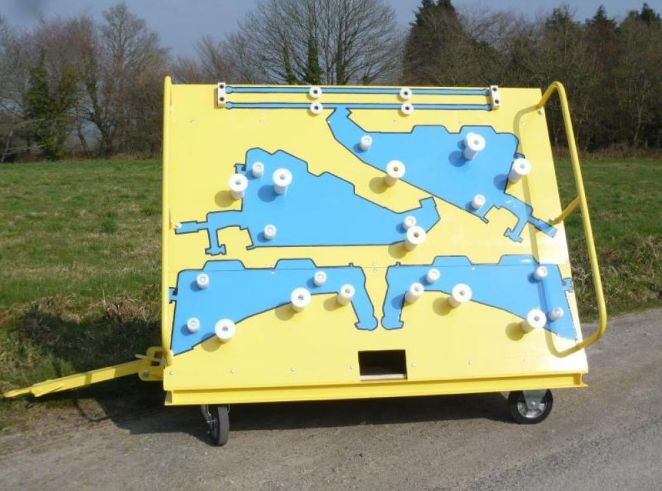 2403 - Remorque industrielle Miloco - capacité 500 kg - dimensions 2500x1500 mm_0