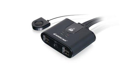 IOGEAR 4x4 USB 2.0 Peripheral Sharing Switch - Compatible avec 4 ordinateurs, modèle GUS404_0