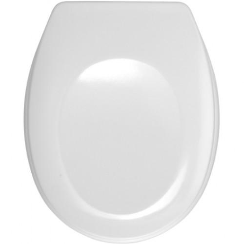 ABATTANT WC - THERMODUR - BERGAMO - FIXATION ACIER INOX - BLANC WENKO